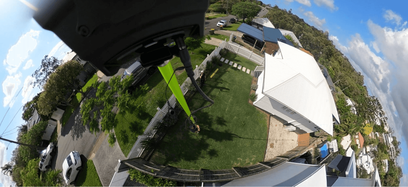 Sonto Webinar fisheye from survey pole