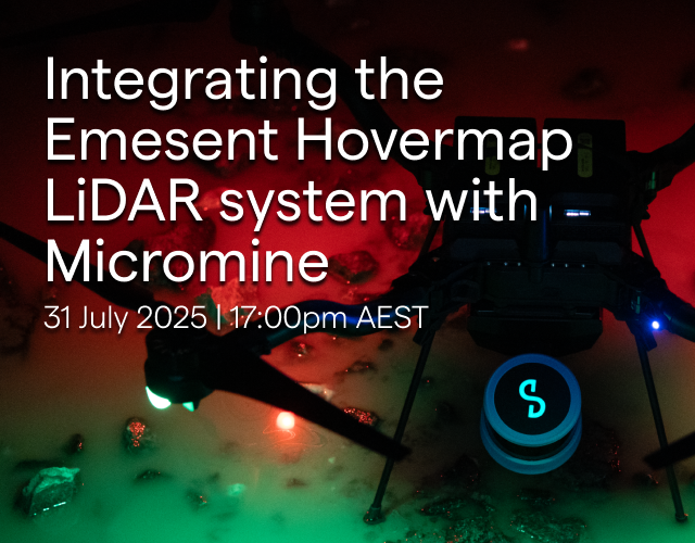 Integrating the Emesent Hovermap LiDAR System with Micromine