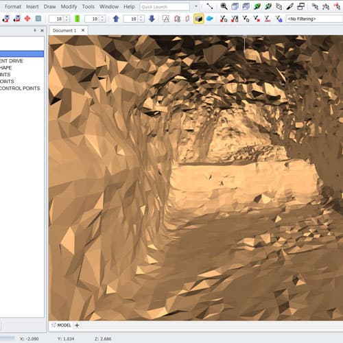 Deswik.AdvSurvey でHovermap のデータを使用する。
