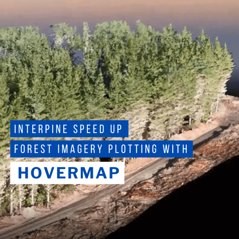 インターパインは、森林画像のプロッティングをスピードアップしている。Hovermap